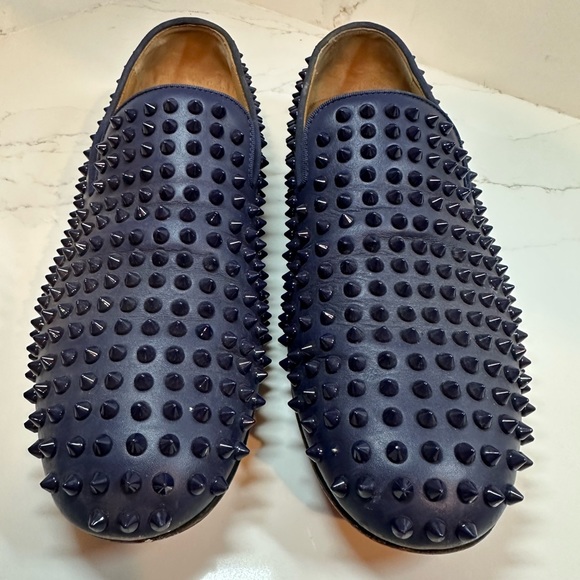 Christian Louboutin Dandelion Spikes Leather Loafers - Picture 3 of 12